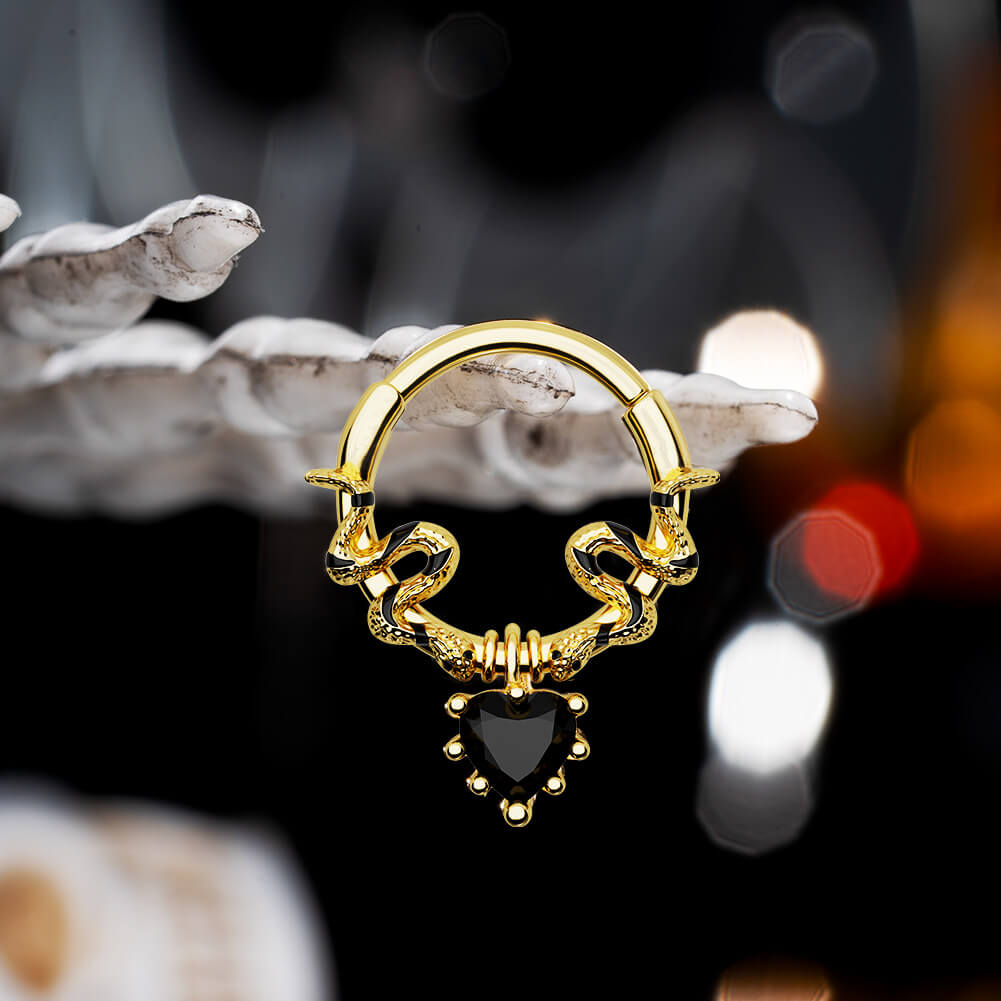 Oufer snake septum jewelry