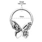 16g butterfly septum ring