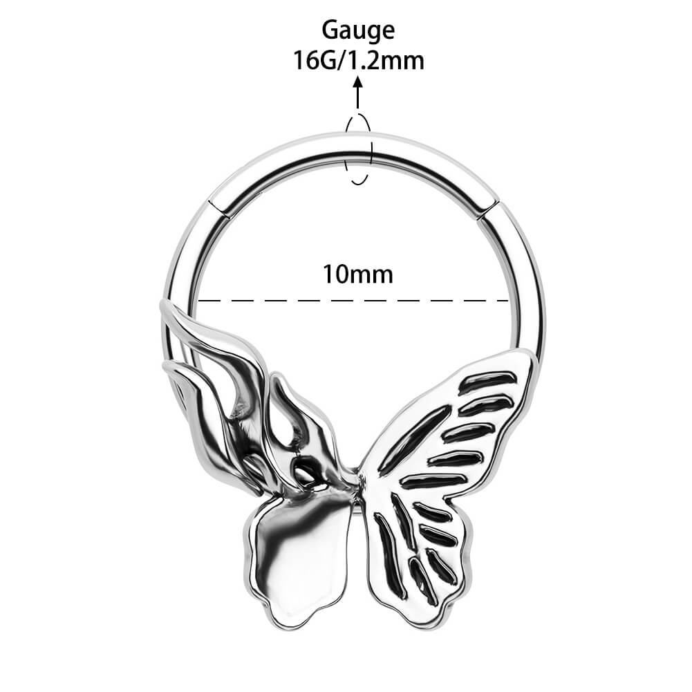 16g butterfly septum ring