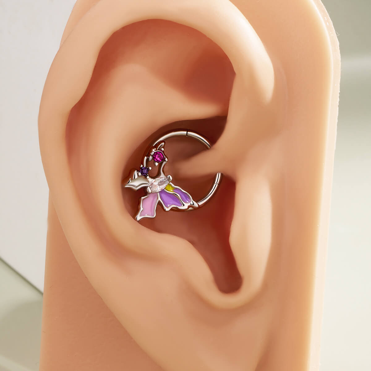 purple daith ring