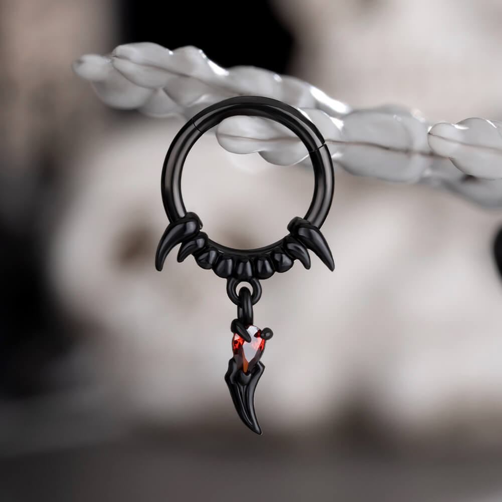 Halloween septum tusk jewelry