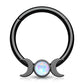 16G/14G Moon Phase Hinged Segment Septum Ring