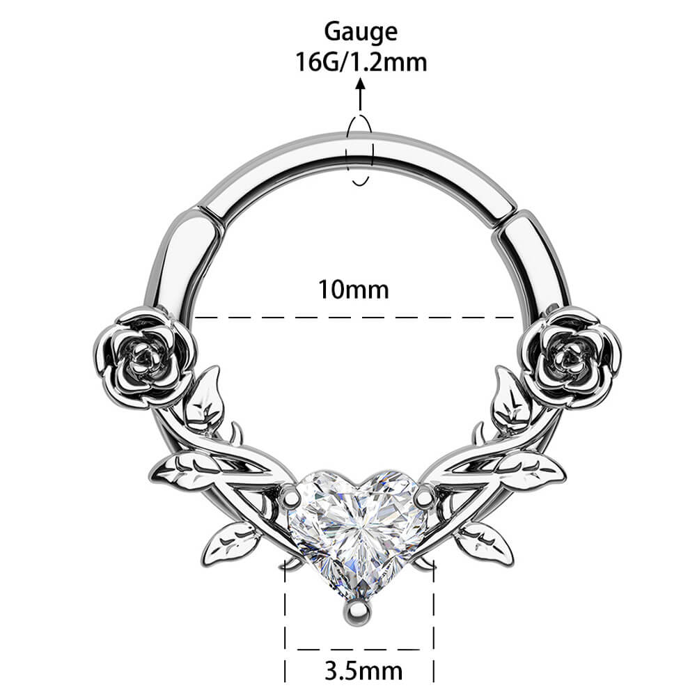 10mm heart septum jewelry