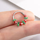 oufer body jewelry rose septum ring 