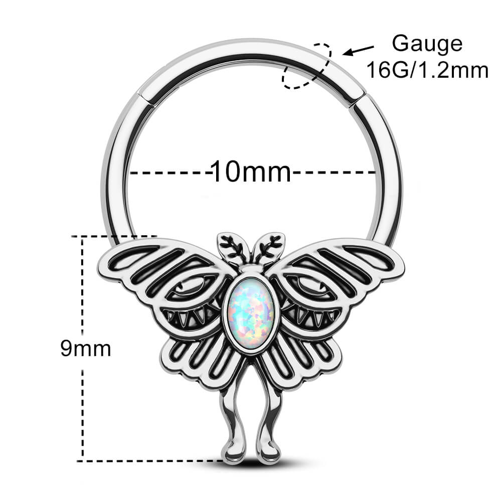 16g moth septum ring