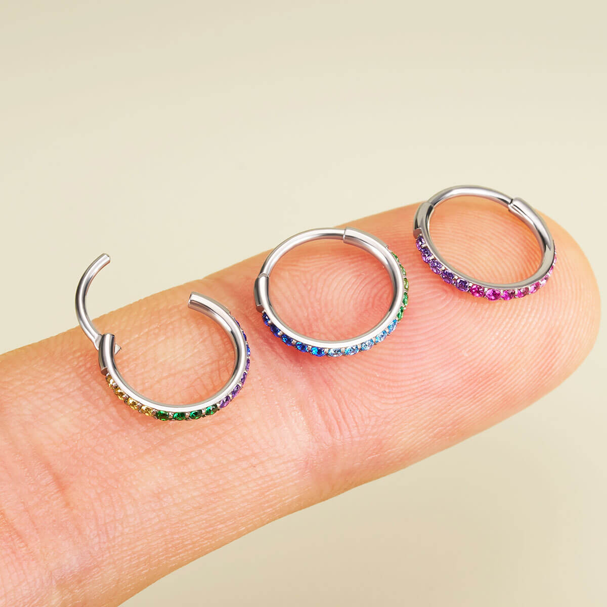 segment nostril piercing jewelry