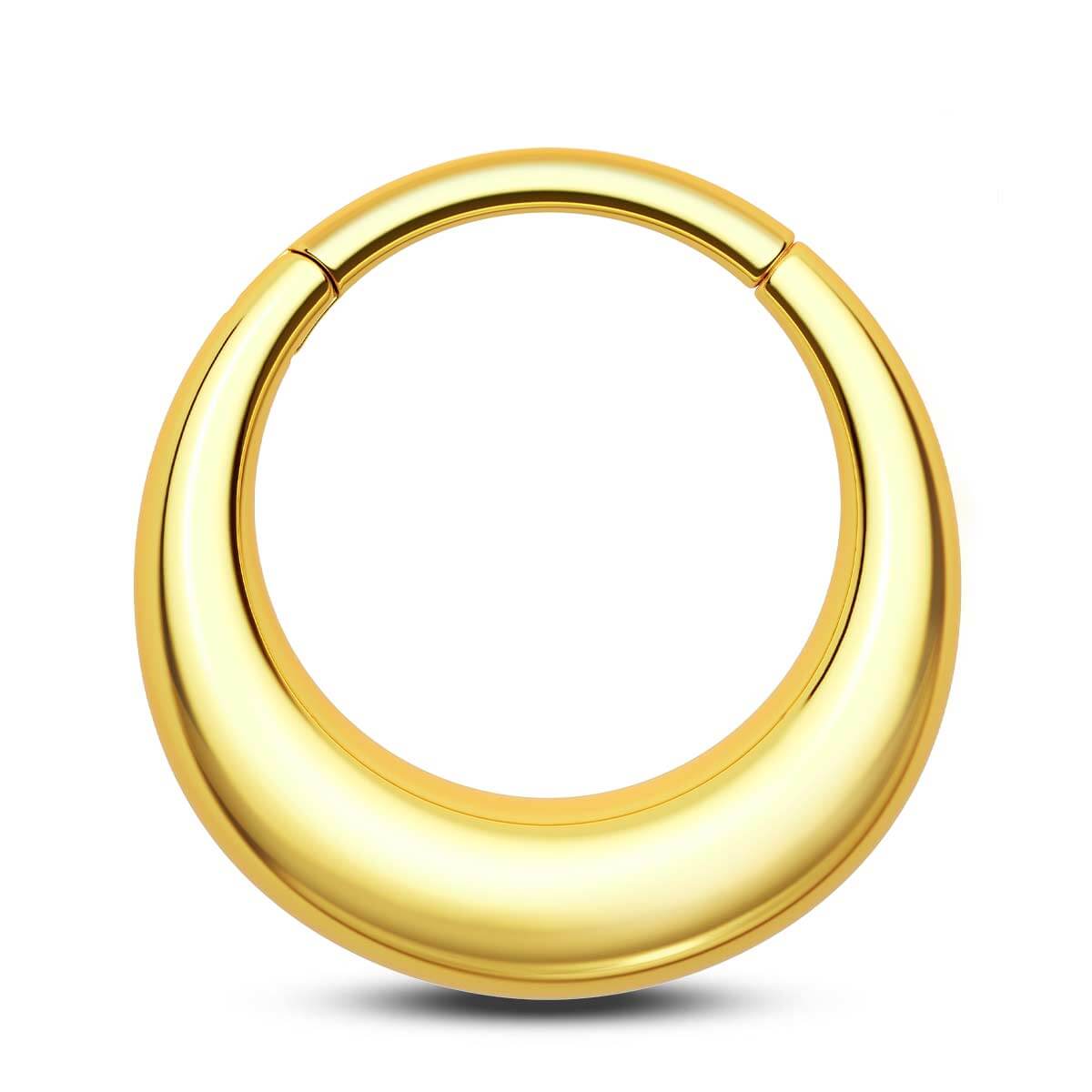 gold thick septum ring