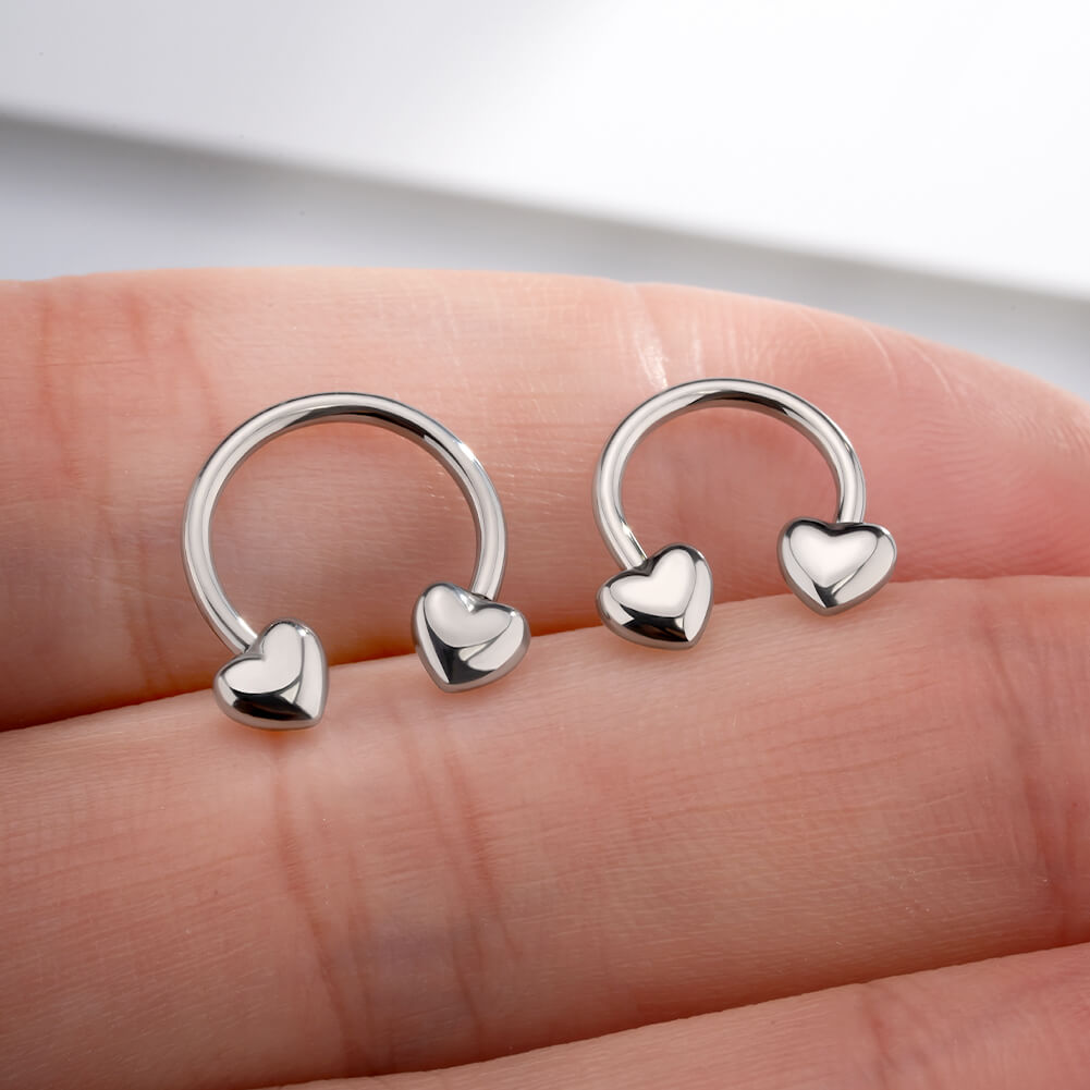 oufer titanium septum horseshoe