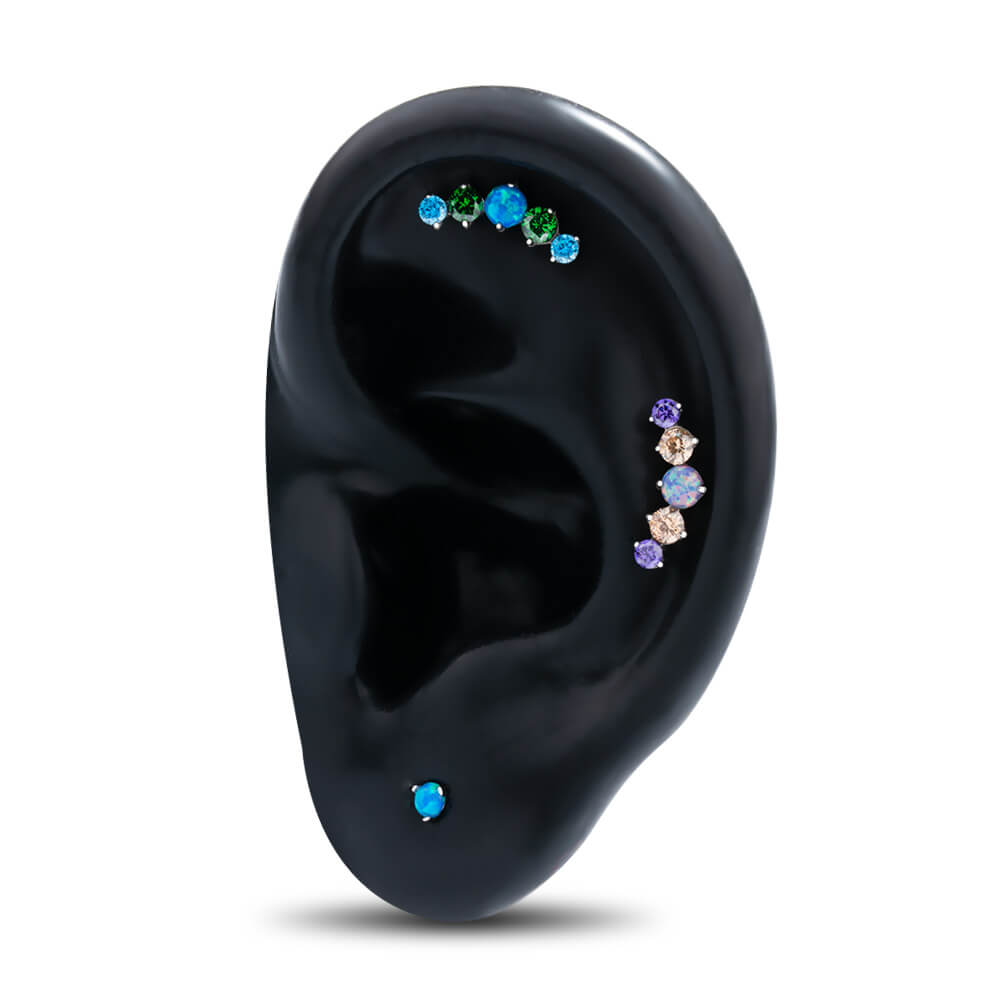 titanium ear piercing studs