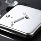 14G 2PCS Titanium Internally Threaded Opal Nipple Rings