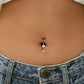 titanium belly button piercing