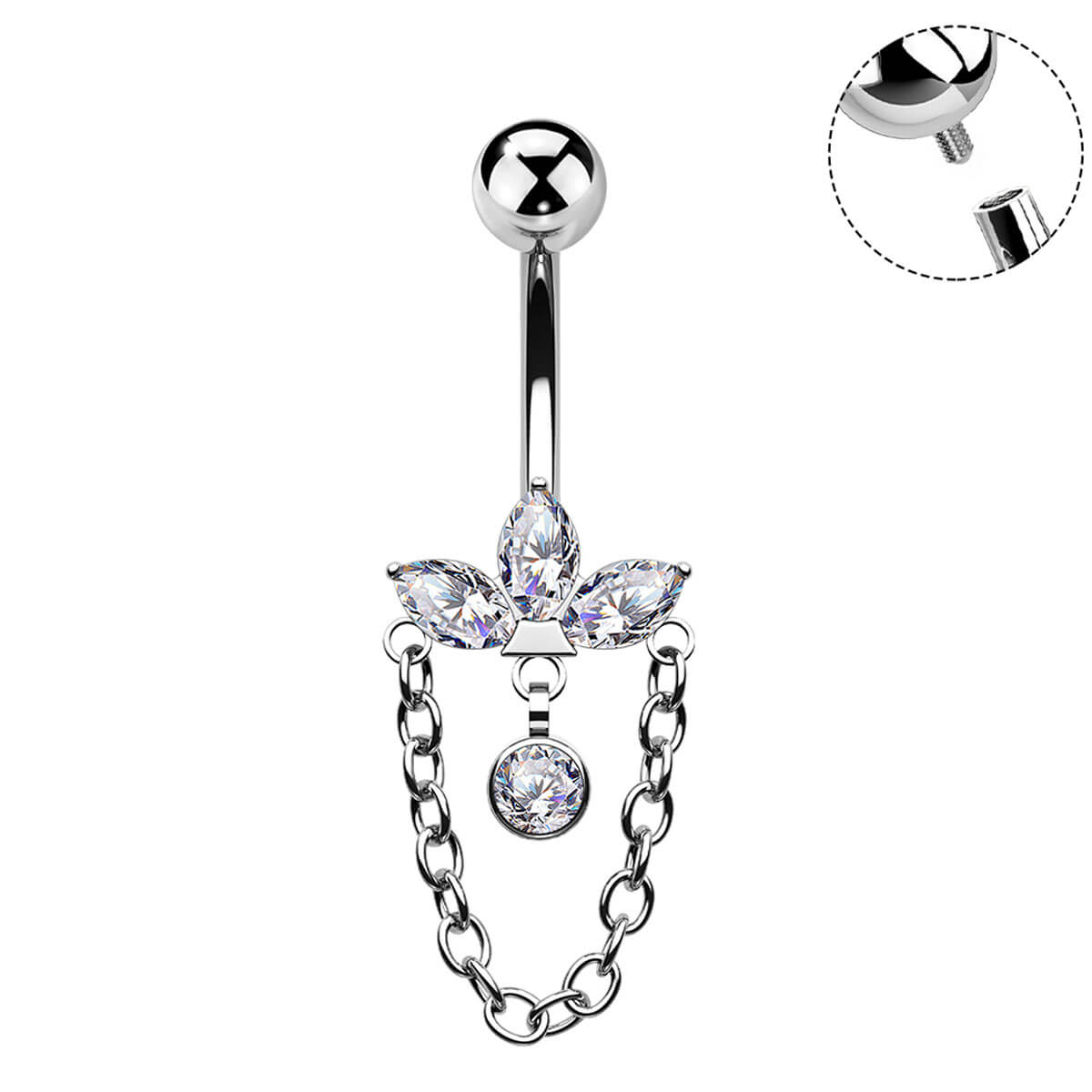 dangle belly rings