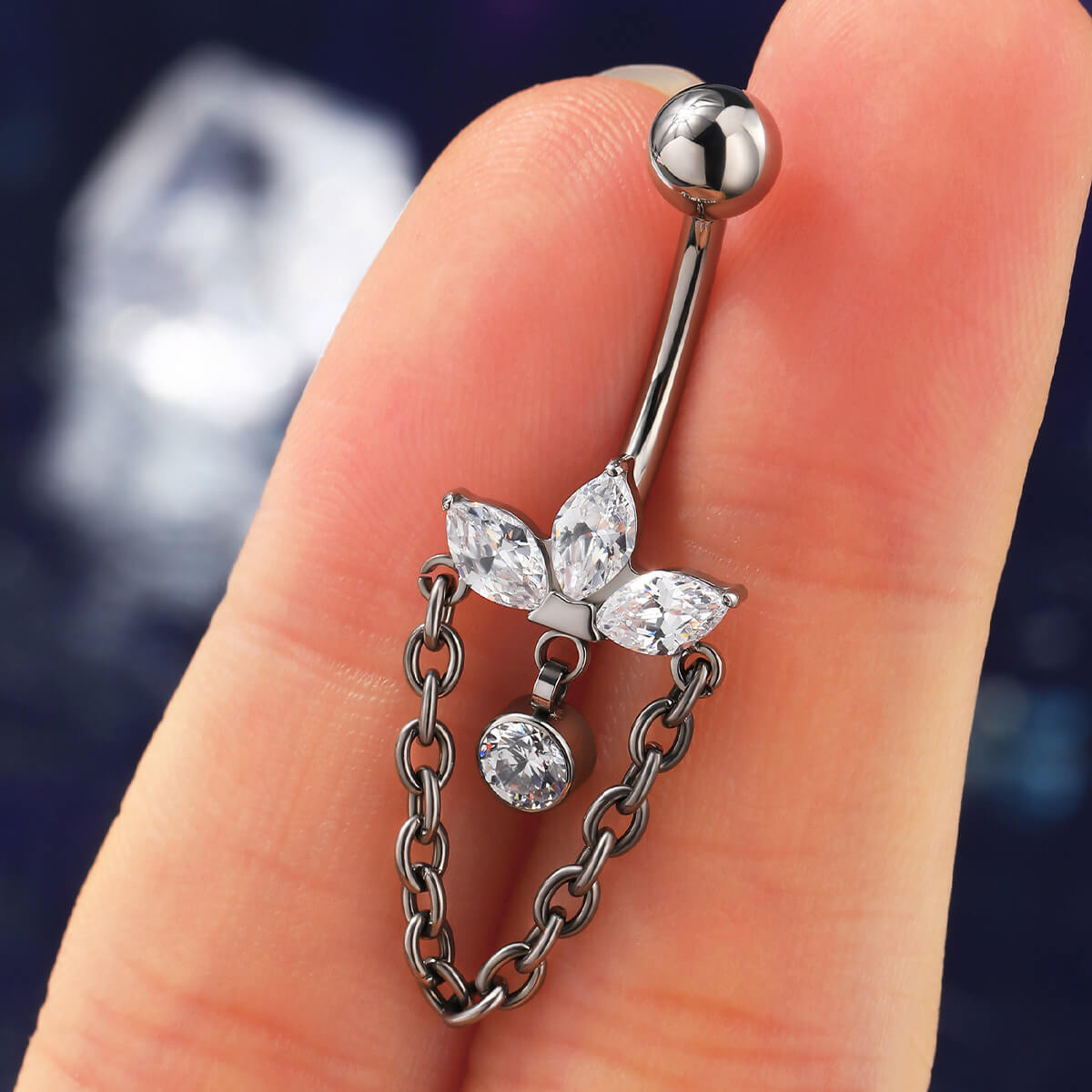 dangle belly rings