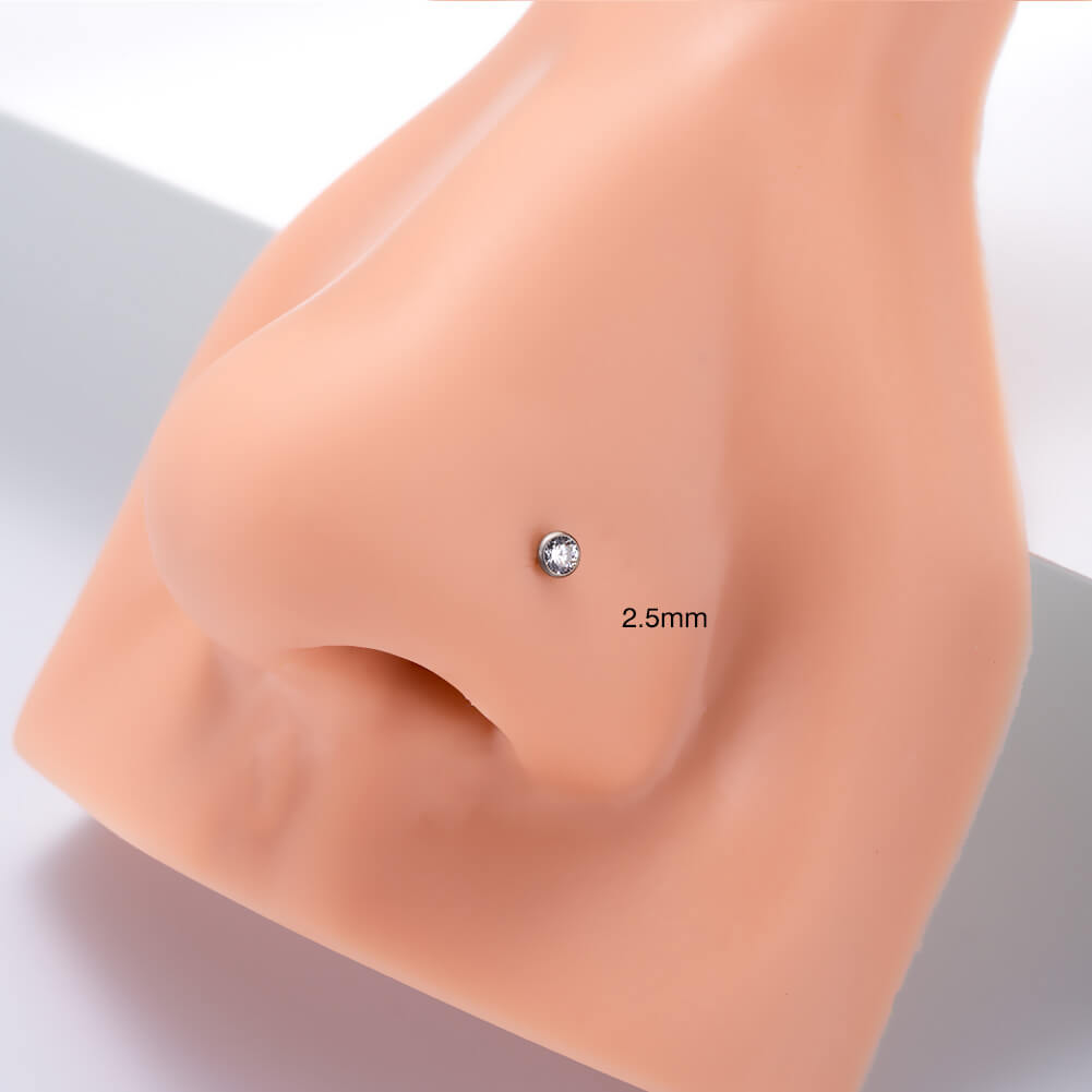 2.5 mm nose stud