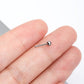 titanium ball nose stud