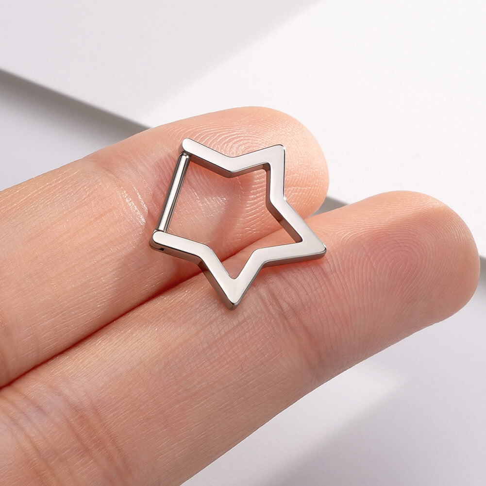 oufer star septum ring