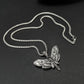 316L Stainless Steel Death Moth Vintage Skeleton Necklace