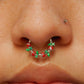 16G Roses & Leaves Clicker Septum Ring