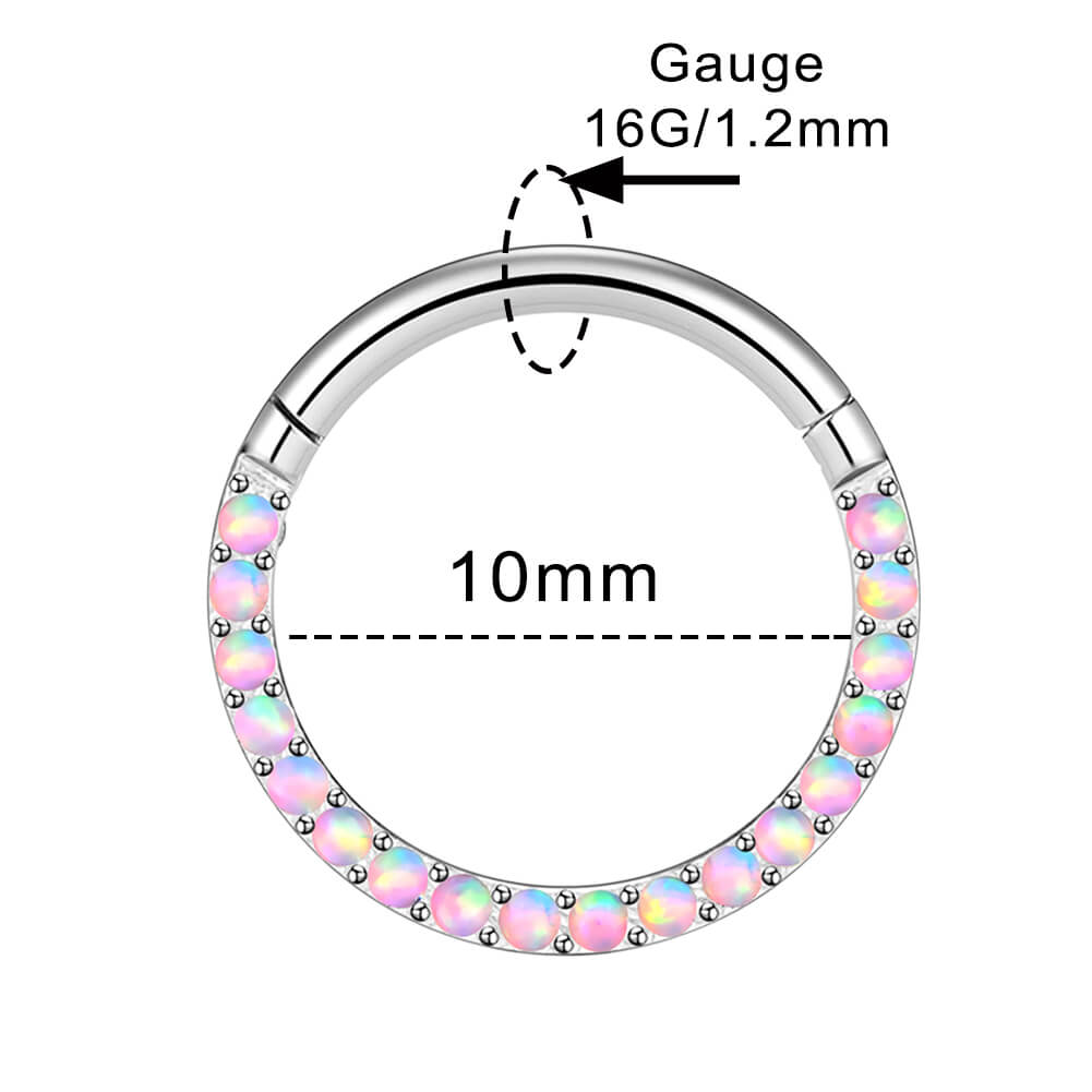 10mm opal septum ring