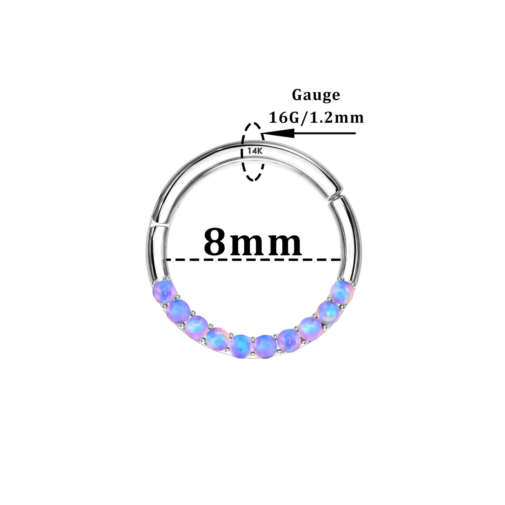 8mm opal septum clicker