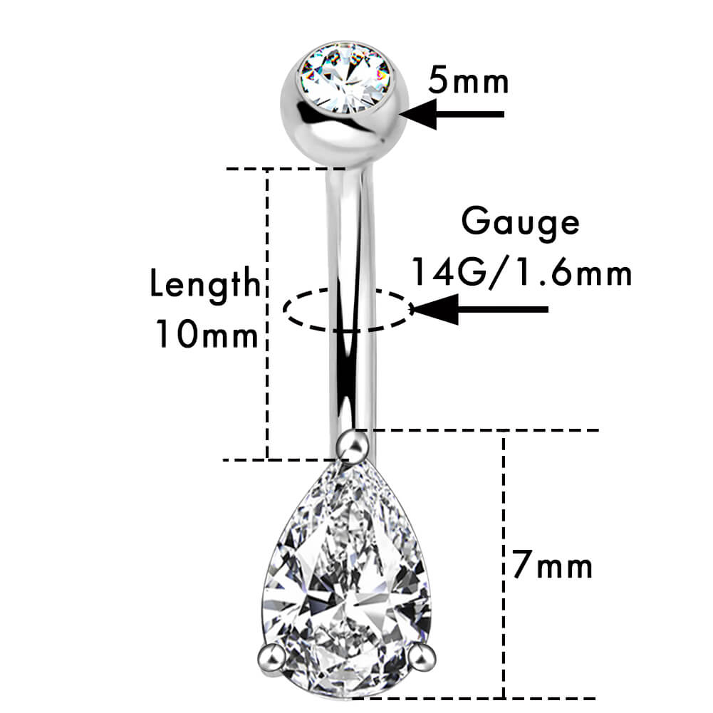 10mm belly ring - OUFER BODY JEWELRY 