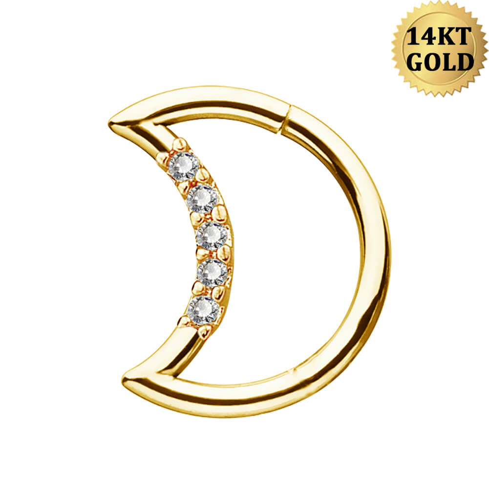 gold daith earring