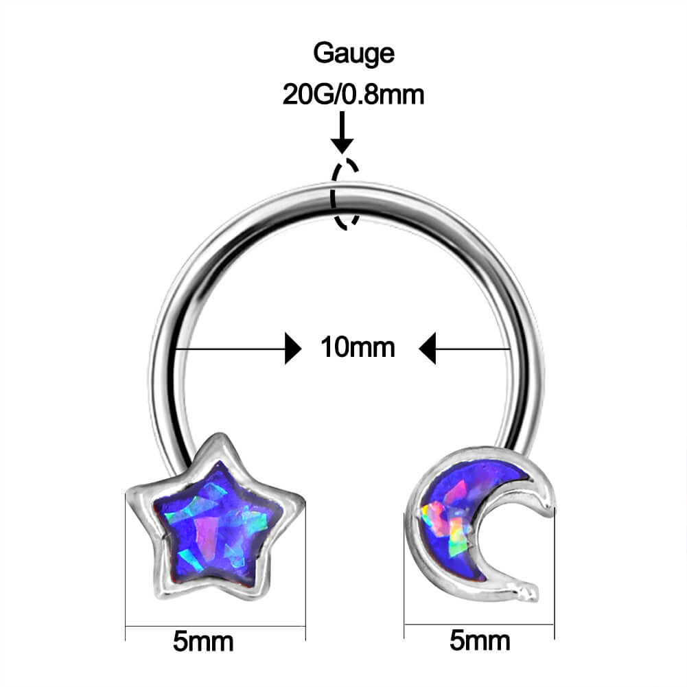 20g 10mm septum ring - OUFER BODY JEWELRY 