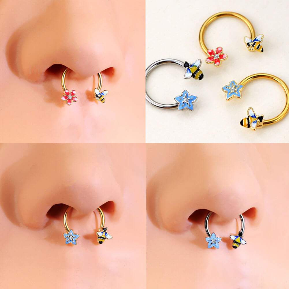 bumble bee septum piercing