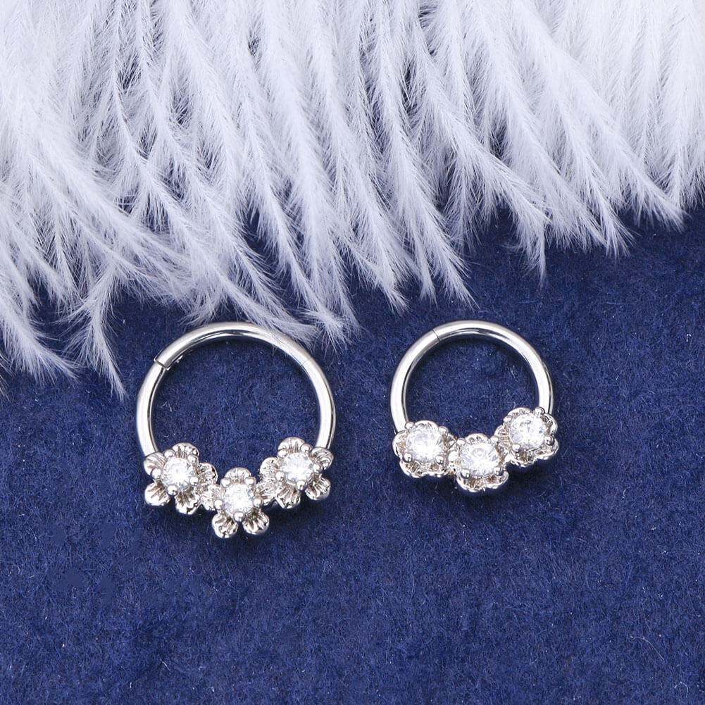 flower septum ring