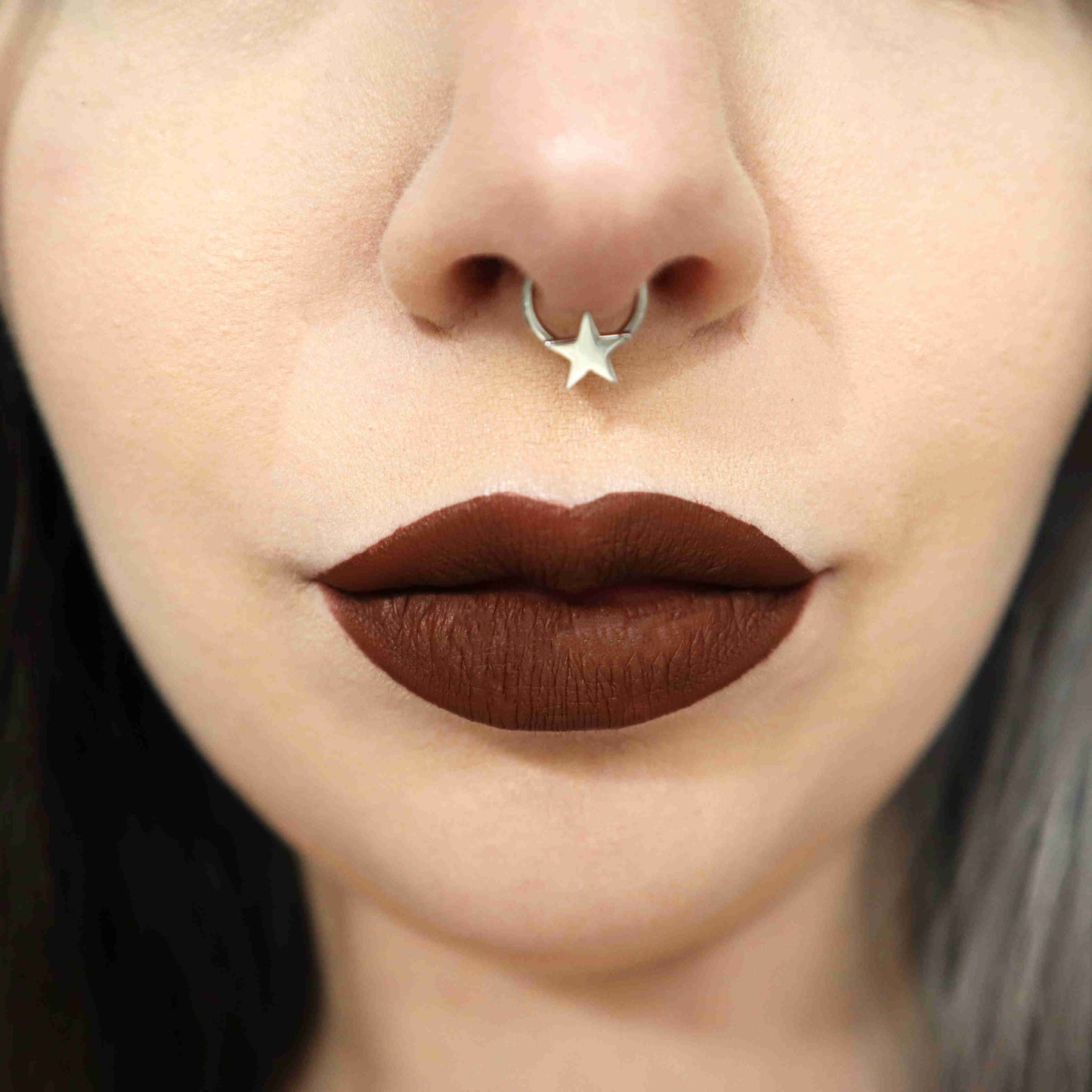 16G Star Shape Hinged Septum Ring