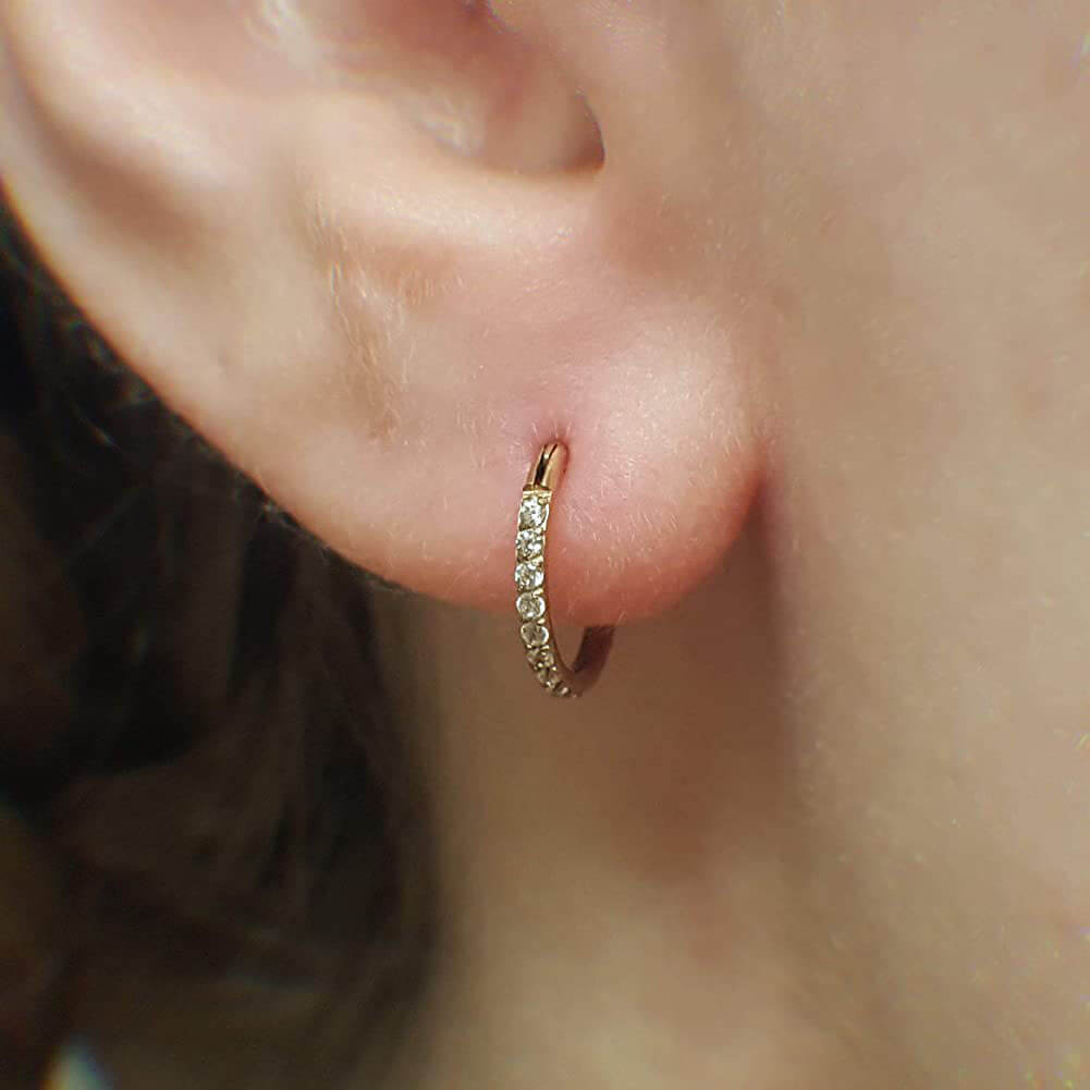 lobe hoop jewelry - OUFER BODY JEWELRY