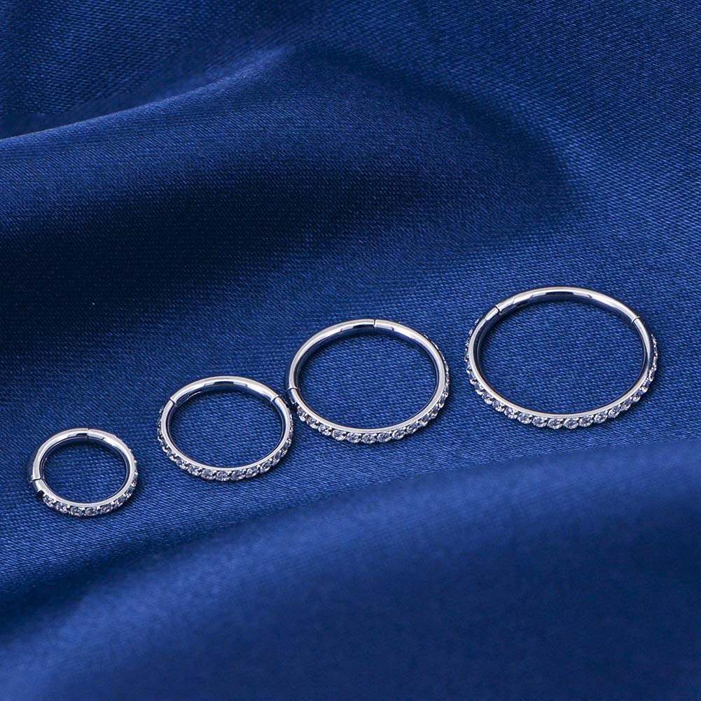 silver nose ring hoop 