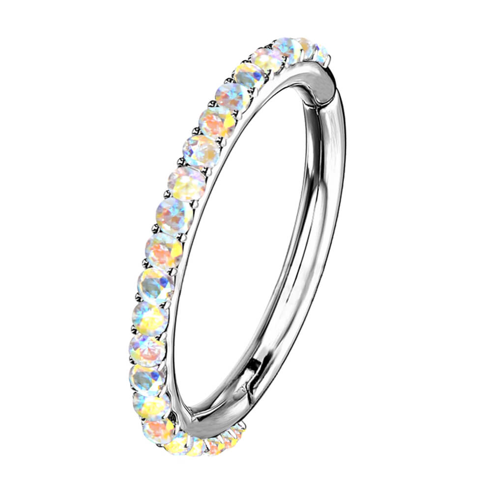 rainbow cz daith hoop