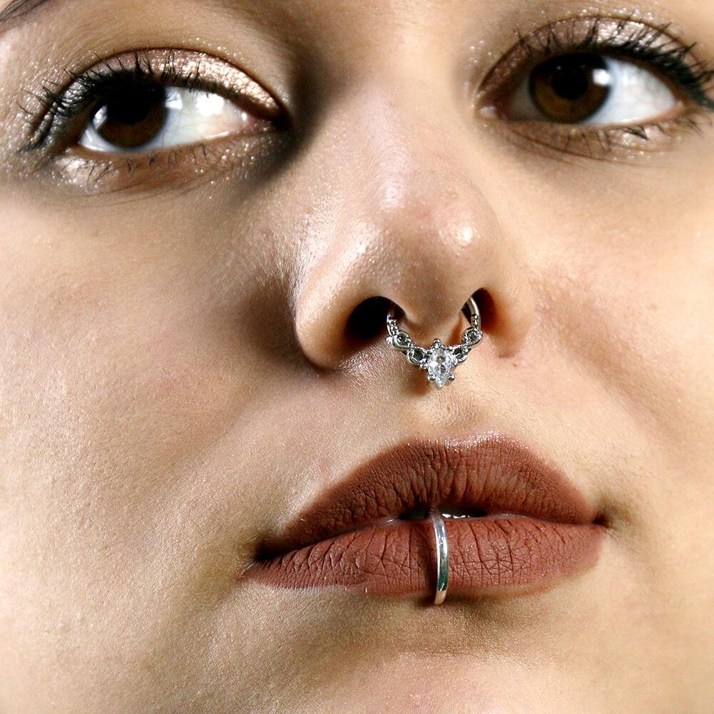 diamond septum ring