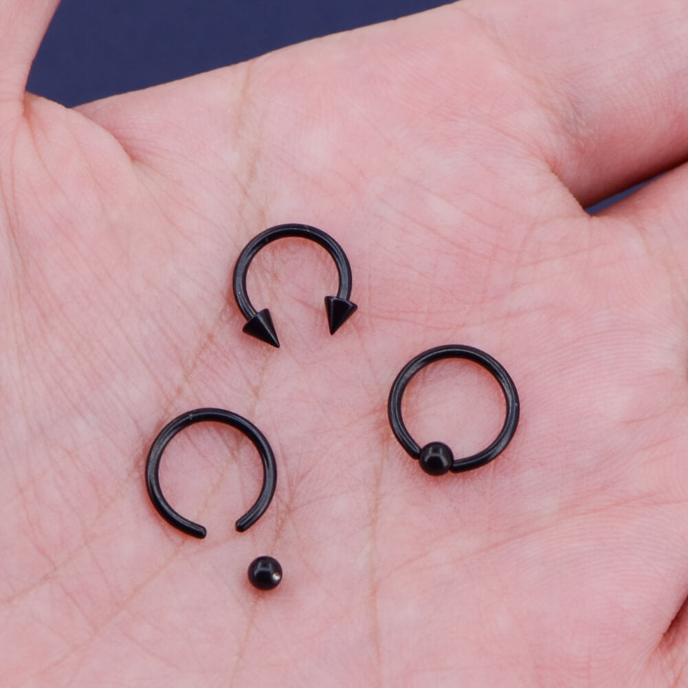 black septum ring