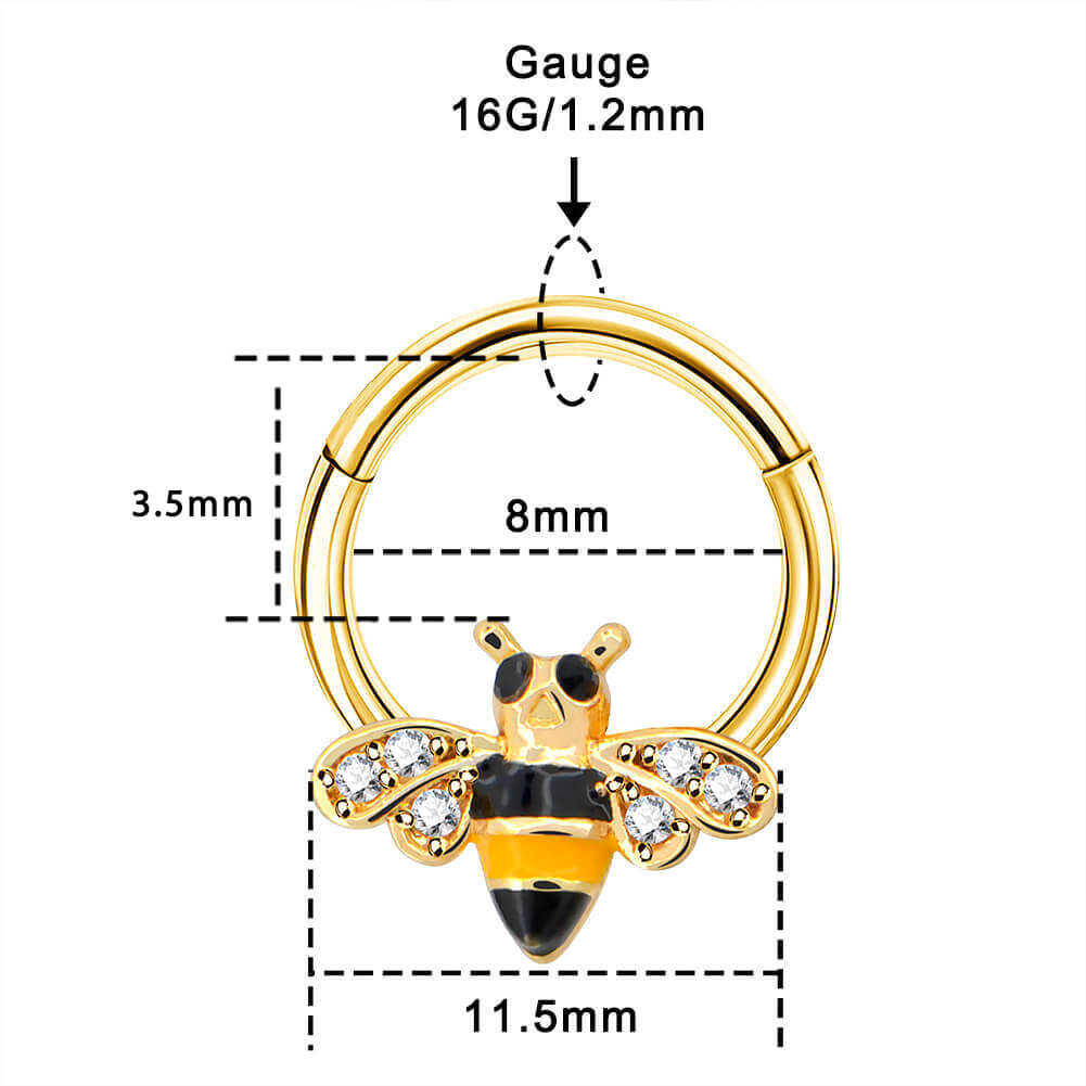 16g hinged septum ring