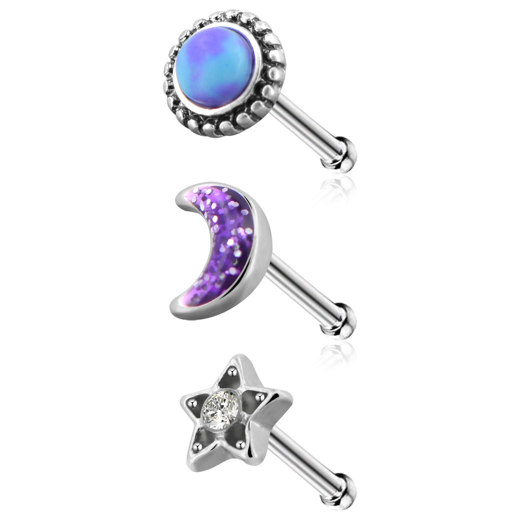 18g nose stud