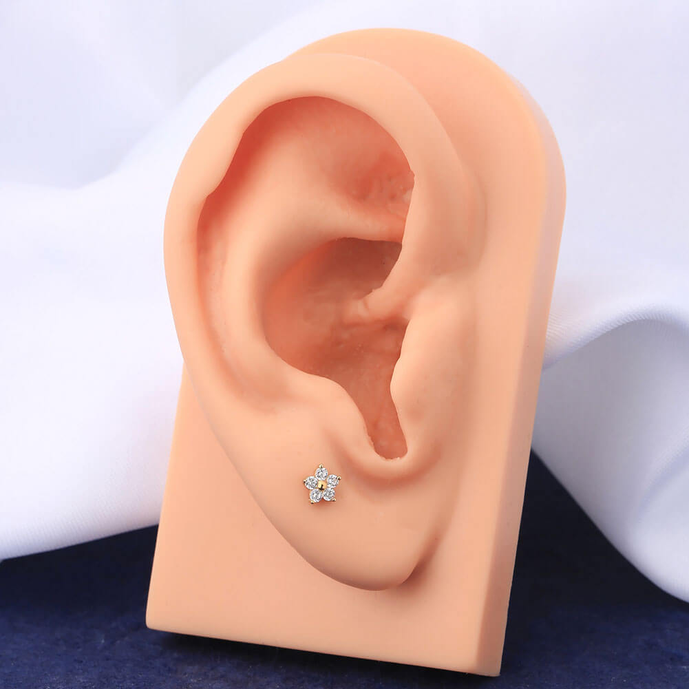 upper lobe stud - OUFER BODY JEWELRY