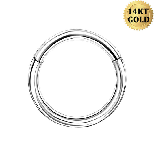 white gold cartilage hoop