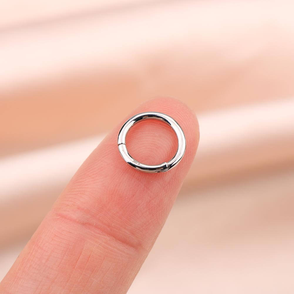 white gold cartilage hoop