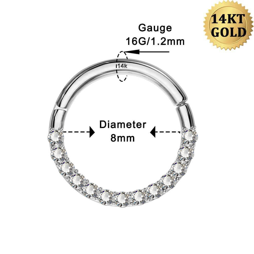 16 gauge septum ring - OUFER BODY JEWELRY 