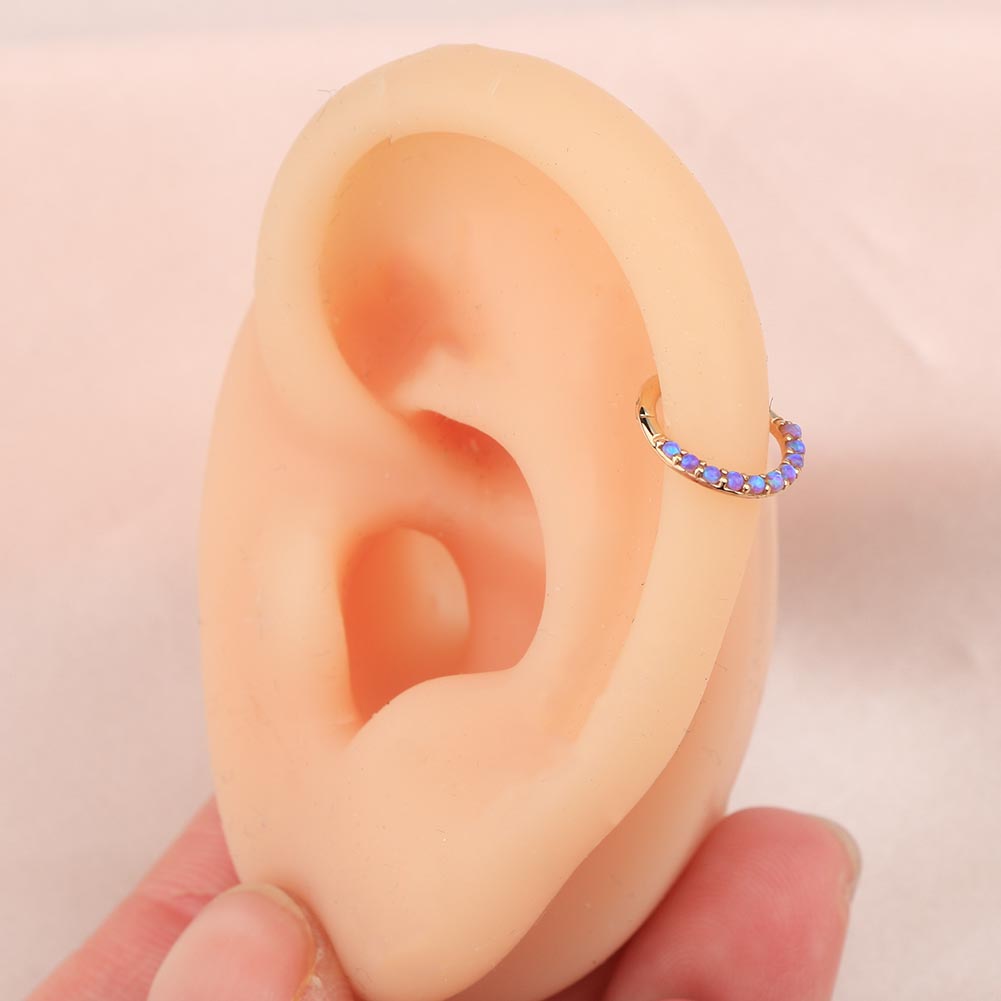 gold helix hoop - OUFER BODY JEWELRY 