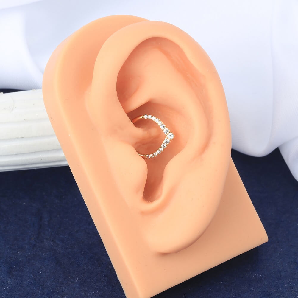 gold daith jewelry - oufer body jewelry