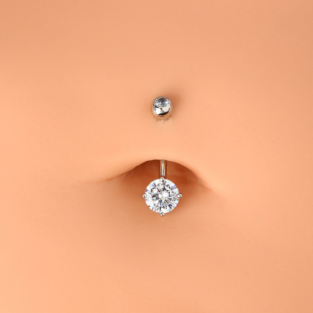 real gold belly ring - OUFER BODY JEWELRY