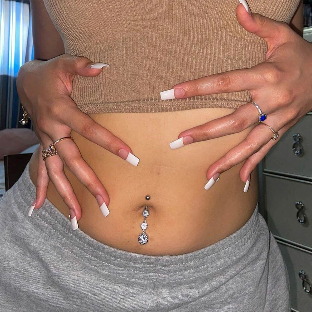 dangle belly piercing