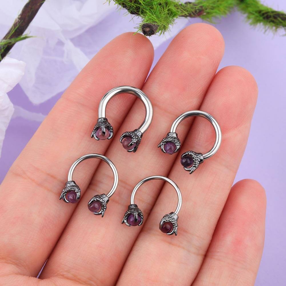 14g dragon claw septum jewelry