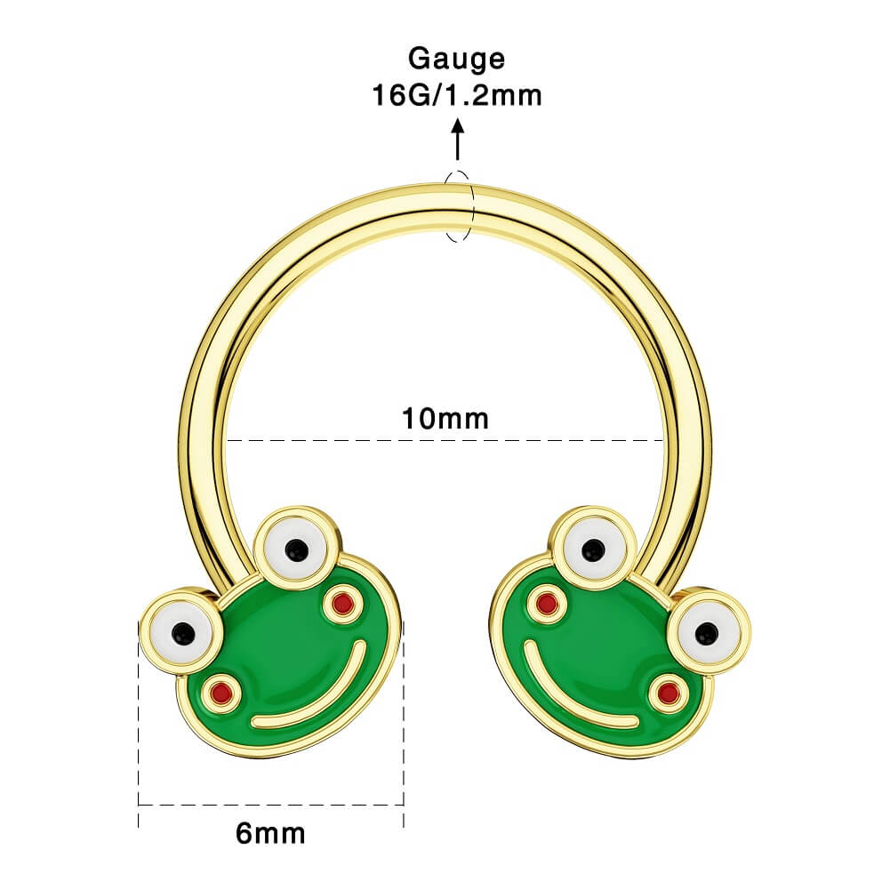 16g frog septum ring