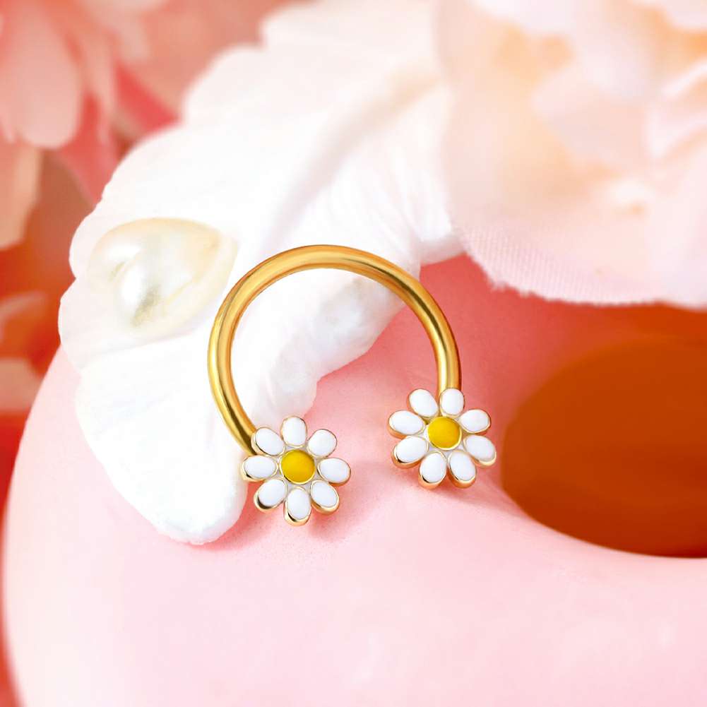 daisy septum jewelry