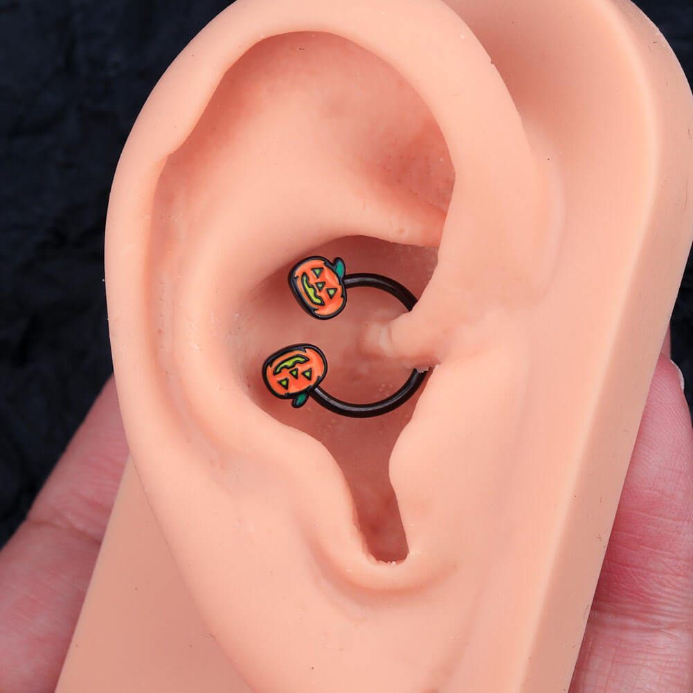 pumpkin daith earring