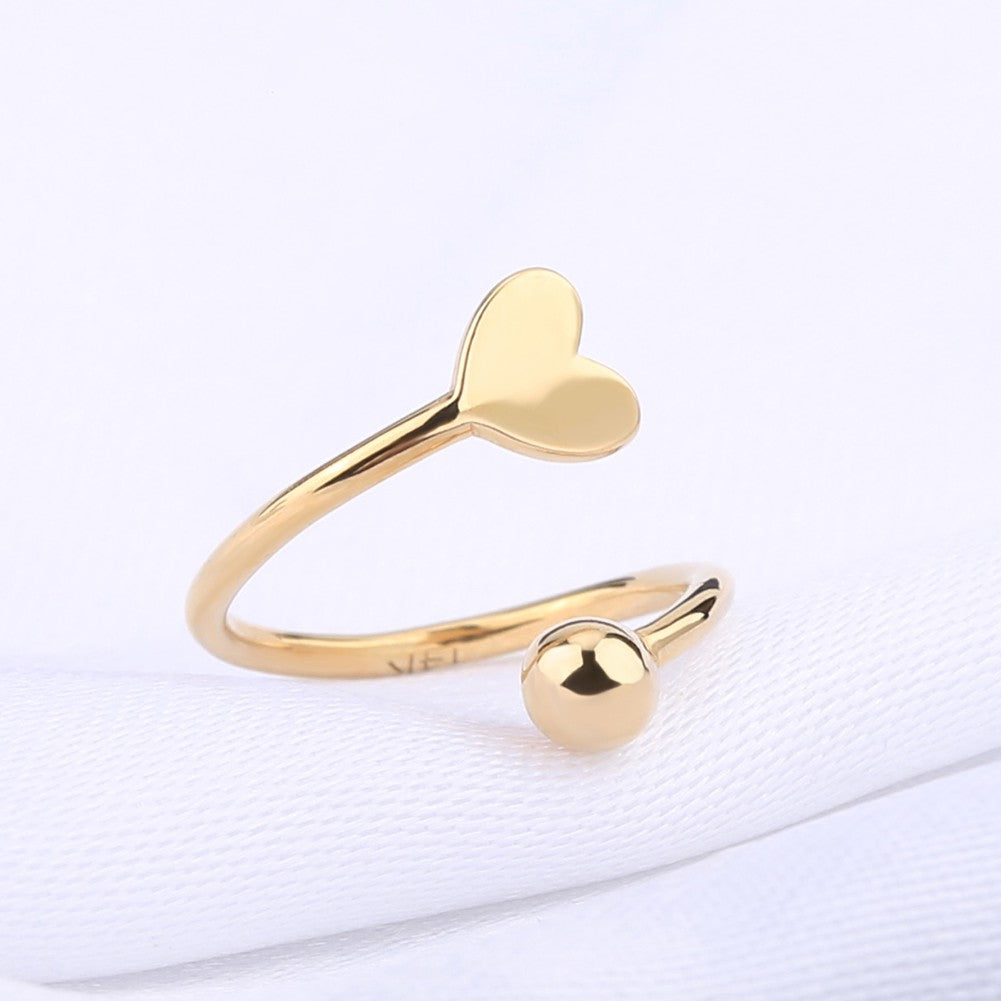 14K Gold 18G Heart S-shaped Twisted Cartilage Earring